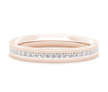 Load image into Gallery viewer, Amsterdam - Princess Cut Channel Set Flat Court Eternity Band