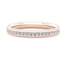 Load image into Gallery viewer, Berlin - Brilliant Cut Channel Set Court Eternity Band