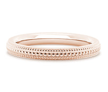 Load image into Gallery viewer, Lima - Milgrain Wedding Band