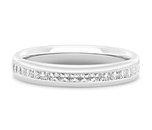 Load image into Gallery viewer, Lisbon - Princess Cut Channel Set Court Eternity Band