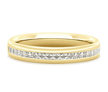 Load image into Gallery viewer, Lisbon - Princess Cut Channel Set Court Eternity Band