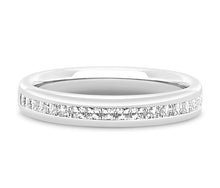 Load image into Gallery viewer, Lisbon - Princess Cut Channel Set Court Eternity Band