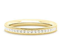 Load image into Gallery viewer, Prague - Brilliant Cut Channel Set Eternity Band with Milgrain Edges
