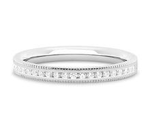 Load image into Gallery viewer, Prague - Brilliant Cut Channel Set Eternity Band with Milgrain Edges