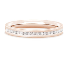 Load image into Gallery viewer, Tokyo - Brilliant Cut Channel Set Flat Court Eternity Band
