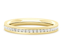 Load image into Gallery viewer, Tokyo - Brilliant Cut Channel Set Flat Court Eternity Band