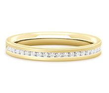 Load image into Gallery viewer, Tokyo - Brilliant Cut Channel Set Flat Court Eternity Band