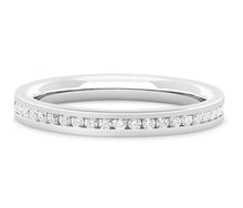 Load image into Gallery viewer, Tokyo - Brilliant Cut Channel Set Flat Court Eternity Band