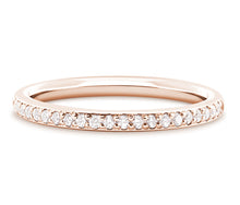 Load image into Gallery viewer, Vienna - Brilliant Cut Pavé Set Court Eternity Band