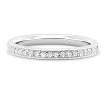 Load image into Gallery viewer, Vienna - Brilliant Cut Pavé Set Court Eternity Band