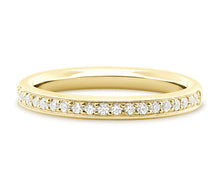 Load image into Gallery viewer, Vienna - Brilliant Cut Pavé Set Court Eternity Band