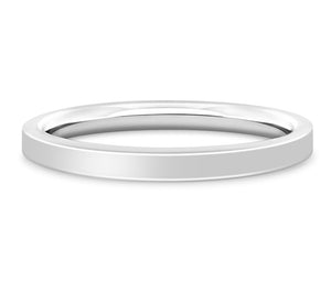 Barcelona - Light Flat Court Wedding Band