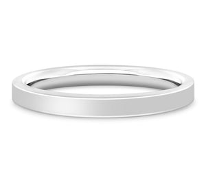 Barcelona - Light Flat Court Wedding Band