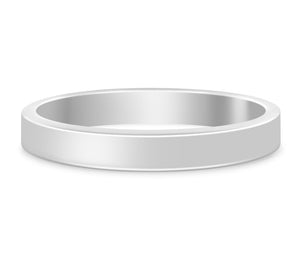 Barcelona - Light Flat Court Wedding Band