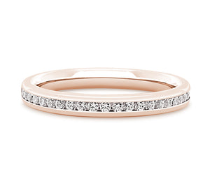 Berlin - Brilliant Cut Channel Set Court Eternity Band