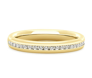 Berlin - Brilliant Cut Channel Set Court Eternity Band