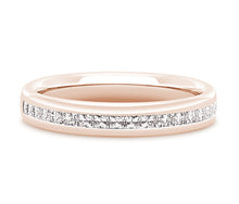 Load image into Gallery viewer, Lisbon - Princess Cut Channel Set Court Eternity Band
