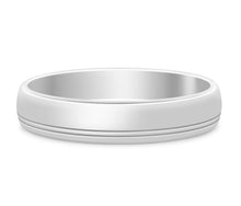 Load image into Gallery viewer, Montreal - Off-Centre Two Groove Wedding Band

