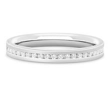 Load image into Gallery viewer, Tokyo - Brilliant Cut Channel Set Flat Court Eternity Band
