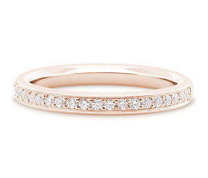 Vienna - Brilliant Cut Pavé Set Court Eternity Band