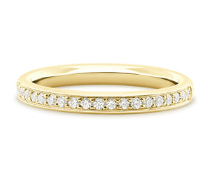 Vienna - Brilliant Cut Pavé Set Court Eternity Band